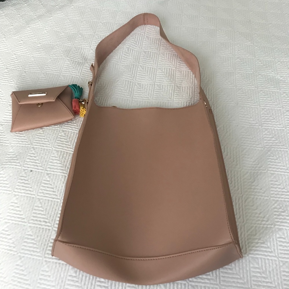 Pink Leather Dream Control Purse Satchel Bag